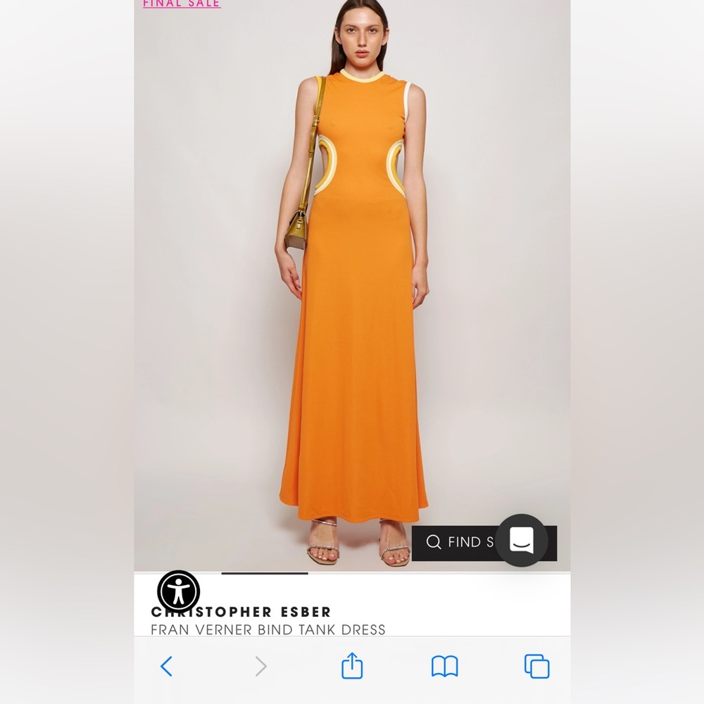Christopher Esber FRAN VERNER BIND TANK DRESS